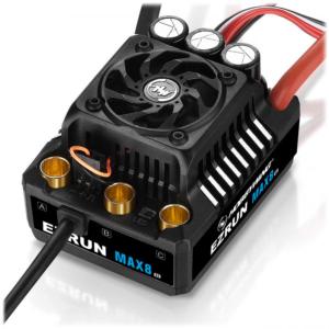 Hobbywing Ezrun MAX8 G2 contrôleur Sensorless 160 Amp, 3-6s LiPo, BEC 6A