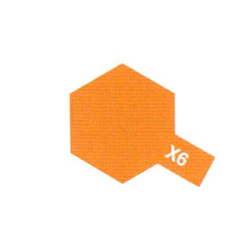 Tamiya MINI X6 ORANGE BRILLANT 81506