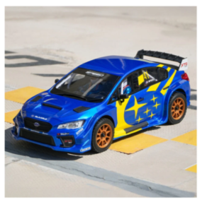 Rlaarlo Voiture de rallye  XTS-S10 1:10 4WD, version carbone, bleue RLA-FA-001552