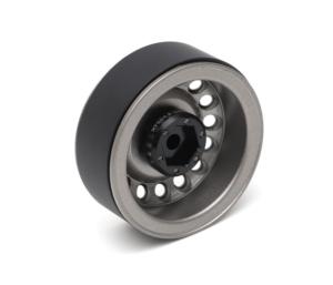 Jante arrière classique en acier réversible Beadlock XT504-6LUG, 1,9" étroite, 16 trous, 6 écrous, couleur gris anthracite (2). BOOM RACING BRW780943RGM