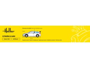 HELLER MAQUETTE VOITURE 80756 CITROEN C4 WRC 1/24