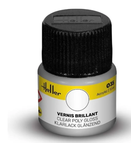 Heller Peinture Acrylique Vernis Brillant  12ML 9035