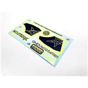 Autocollant d'aileron Sparko F8 Jaune Fluo