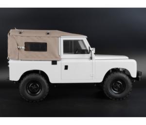 Capote souple intégrale KUDU™ avec fenêtres latérales (sable) pour Land Rover Series 88 BOOM RACING BRX02416ASD