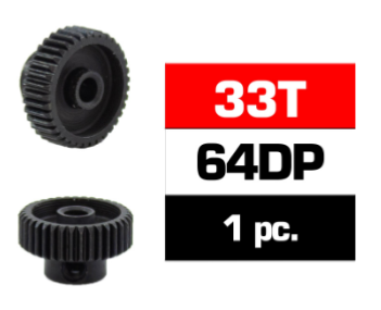Ultimate Racing HSS STEEL 64DP PINION GEAR 33T W/3.17mm BORE - UR4316-33