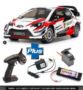 Kit complet RTR voiture 1/10 éléctrique Tamiya Toyota Yaris 58659L