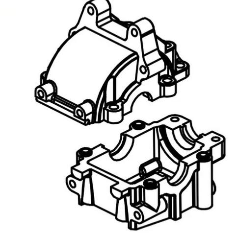 Absima corps de différentiel avant - 1610106