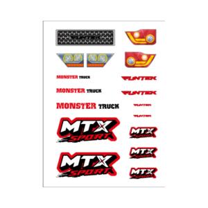 Funtek Planche stickers rouge MTX -FTK-21056