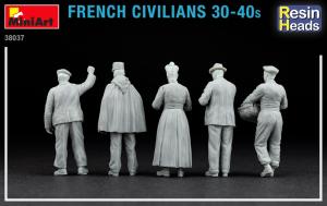 MiniArt 38037 French Civilians 30-40s. (resin heads)