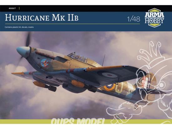 ARMA HOBBY MAQUETTE AVION 40007 HURRICANE MK IIB 1/48