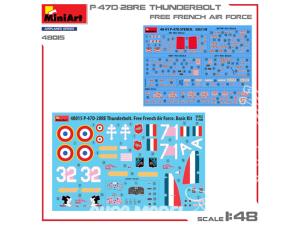 MINI ART MAQUETTE AVION 48015 P-47D-28RE THUNDERBOLT ARMÉE AÉRIENNE FRANÇAISE LIBRE 1/48