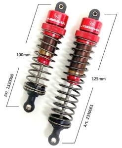 ABSIMA Amortisseurs standard en aluminium 1/8 100mm (x2) - 2330060