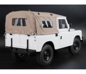 Capote souple intégrale KUDU™ avec fenêtres latérales (sable) pour Land Rover Series 88 BOOM RACING BRX02416ASD