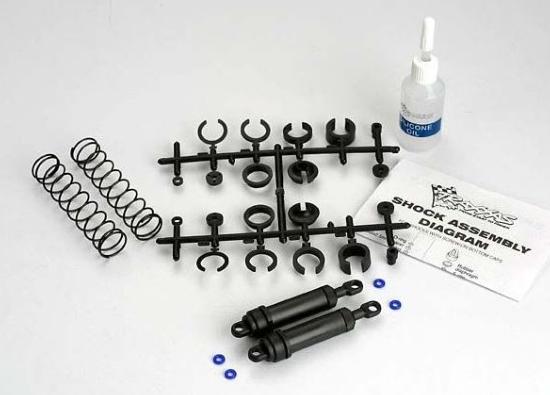 Traxxas AMORTISSEURS ARR. NOIRS COMPLETS (X2) 3762