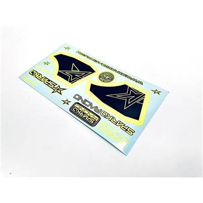 Autocollant d'aileron Sparko F8 Jaune Fluo