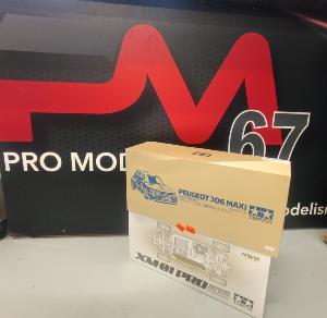 promodelisme67 lot Tamiya Chassis XM-01 Pro + carrosserie 306 lot58738-1753