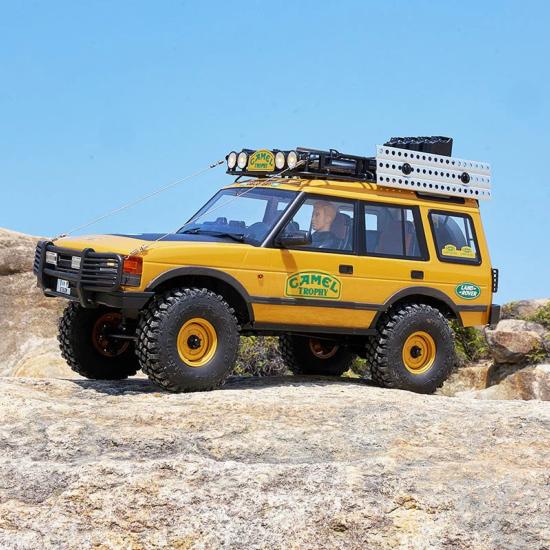 FMS 1/10 Land Rover Discovery FCX10 RTR Jaune Camel Trophy
