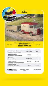 HELLER  Citroen HY + Goods Trailer 1/24 -  52331