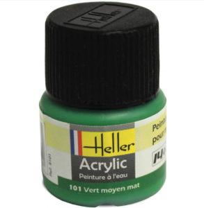 Heller Peinture Acrylique Vert Moyen Mat12 ml 9101