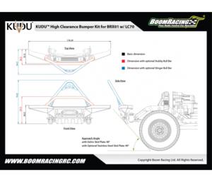 BOOM RACING pare-chocs surélevé  BRX01  BRLC7094