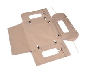 Capote souple intégrale KUDU™ avec fenêtres latérales (sable) pour Land Rover Series 88 BOOM RACING BRX02416ASD