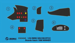 KIT DE FINITION BMW 320i E36 BMW FINA - 1996. EX24045