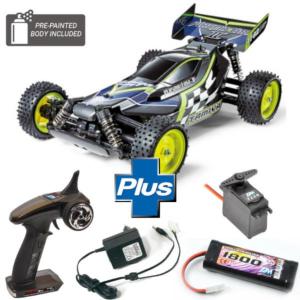 Tamiya buggy 1/10 éléctrique Plazma Edge 2 Gun Métal pré-peint en pack complet RTR 47446L