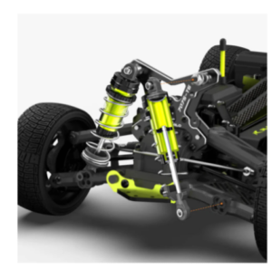 Rlaarlo Voiture de rallye  XTS-F10 1:10, version à rouleaux en fibre de carbone RLA-FA-001573  