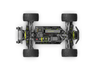 Rlaarlo Omni-Terminator Mini 1:10 Camion Monster RC Brushless RTR Version Carbone - Noir RLA-FA-001574