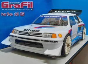 KIT CARROSSERIE 205 T16 COMPATIBLE MCD XR5 CHÂSSIS LONG