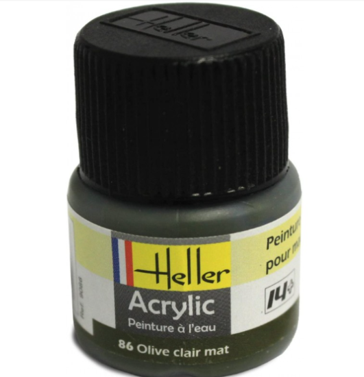 Heller Peinture Acrylique Olive Clair Mat12 ml 9086