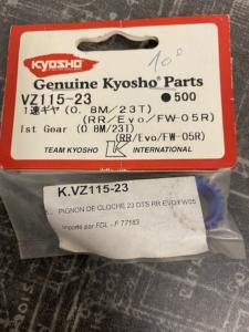 Kyosho pignon de 1ère alu 0.8 23 dents K.VZ115-23