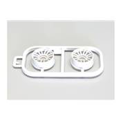 Jantes Kyosho Mini-Z MR03 Etroites-Deport 2.5 (2) Blanches
