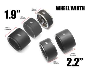 Jantes ProBuild™ 1,9" étroites CSK LSE à 5 rayons, déport réglable, en aluminium, avec système Beadlock (2), noir mat/noir mat BOOM RACING BRPB062MBKMBK-NW