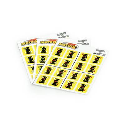 Stickers d'indication de dureté Matrix Clay (S-M-H)