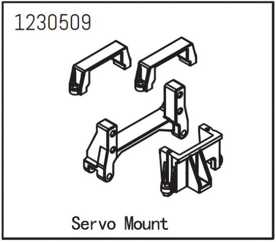 Absima Support de servo- moteur 1230509
