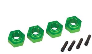 Traxxas HEXAGONE DE ROUE 12 MM - TRX-4 ALU ANODISE VERT (X4) 8269G