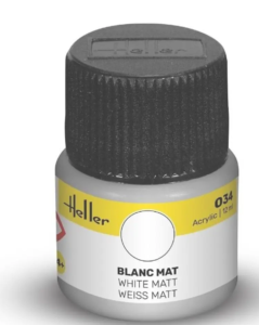 Heller Peinture Acrylique Blanc Mat  12ML 9034