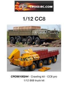 Cross Rc Crawling kit - CC8 1/12 8X8 truck kit CRO90100244