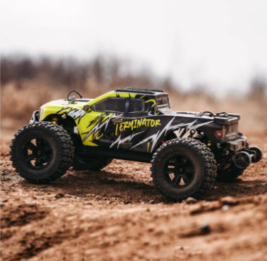 Rlaarlo Omni-Terminator Mini 1:10 Camion Monster RC Brushless RTR Version Métal - Vert RLA-FA-001575