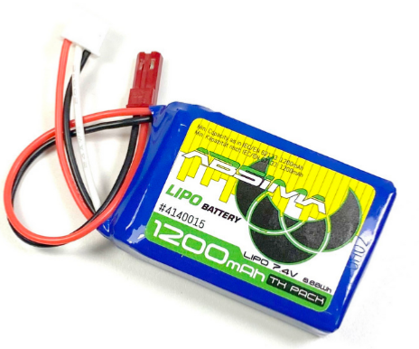 ABSIMA TX LiPo 2S 7.4V 1200mAh SC (JST/BEC Plug) 