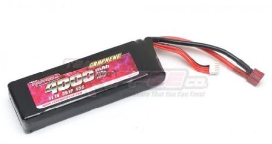 Team Raffee TRC/302710-T 11.1V Low-Profile 4000mAh  3S LiPo Soft 