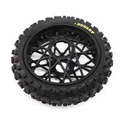 Dunlop MX53 Rear Tire Mounted Black: Promoto-MX