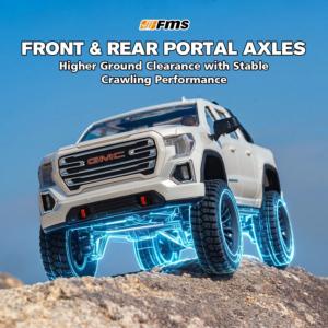 FMS FCX18 GMC SIERRA 2019 Brushless Blanc FMS11853RTR-WH-BL