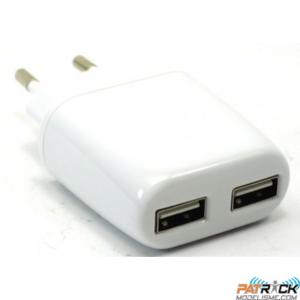 ADAPTATEUR PRISE SECTEUR 2xUSB SMART PLMUG 220V T2M