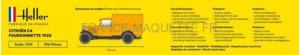 HELLER Citroën C4 Fourgonnettes 1928 1:24 - 80703