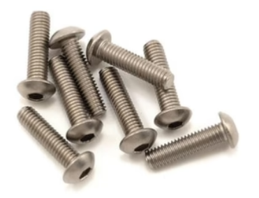 VIS M3X12 (8) TITANE TETE BOMBEE HEX / 1363 KYOSHO 1S13012HT