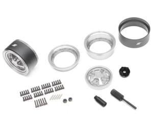 BOOM RACING Jantes ProBuild™ Classic 1,9"Beadlock (2pcs) Argent BRPB060FSFS