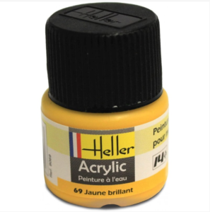 Heller Peinture Acrylique Jaune Brillant 12 ml 9069