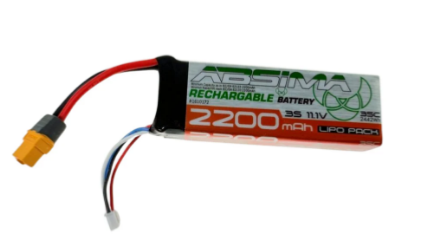 Absima Batterie Lipo 3S  11.1V 35C 2200mAh Mini AMT 1/16 1610172